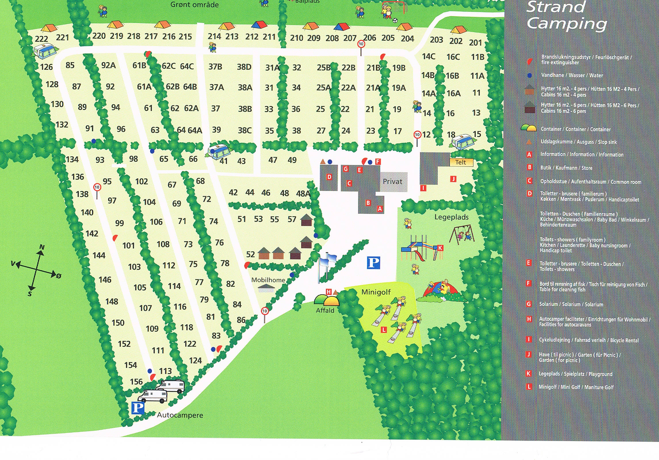 Campingplatz Karte - Augustenhof Strand Camping